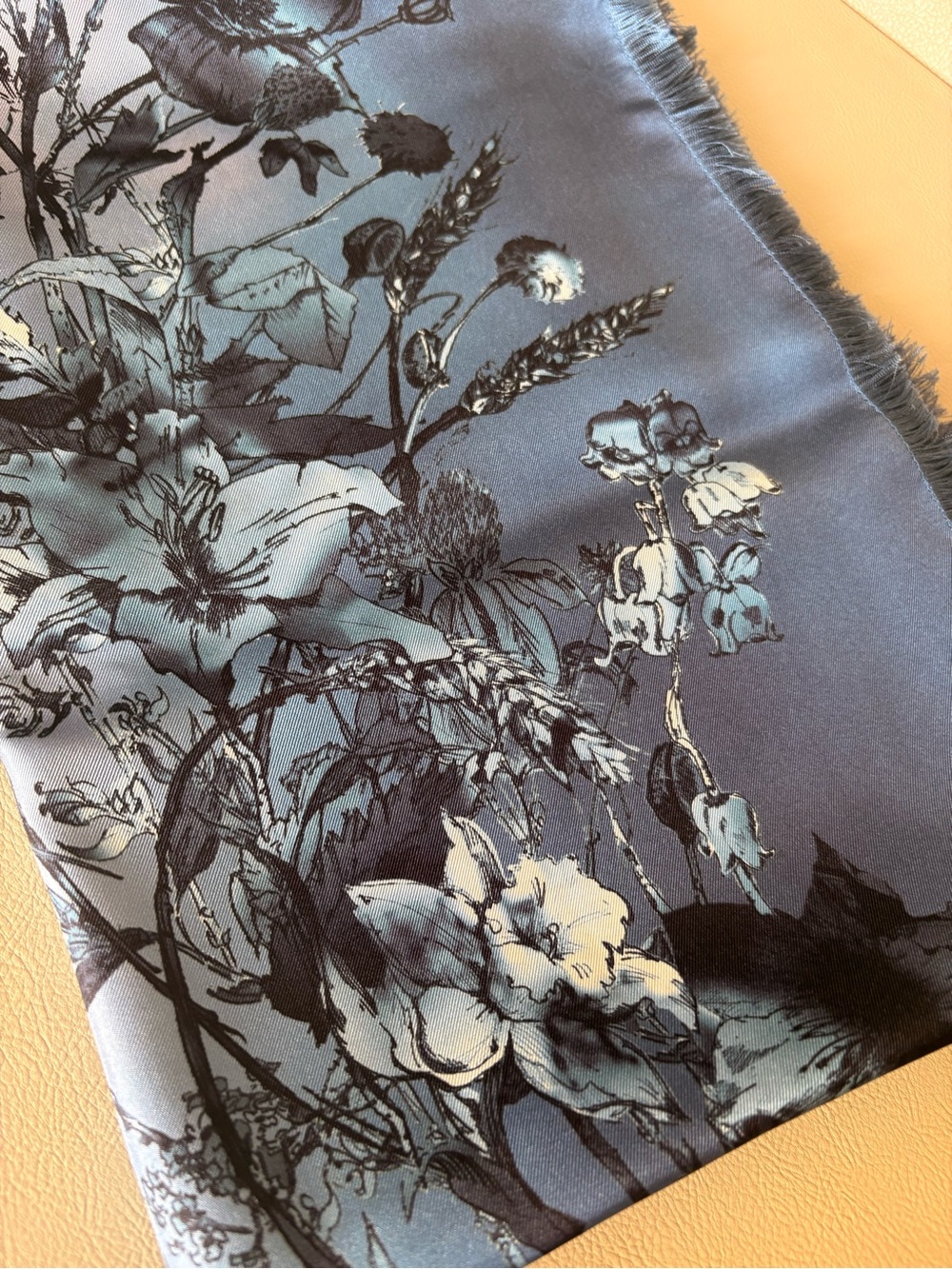 Christian Dior Floral 140 Giant Silk Scarf - Picture 10 of 10